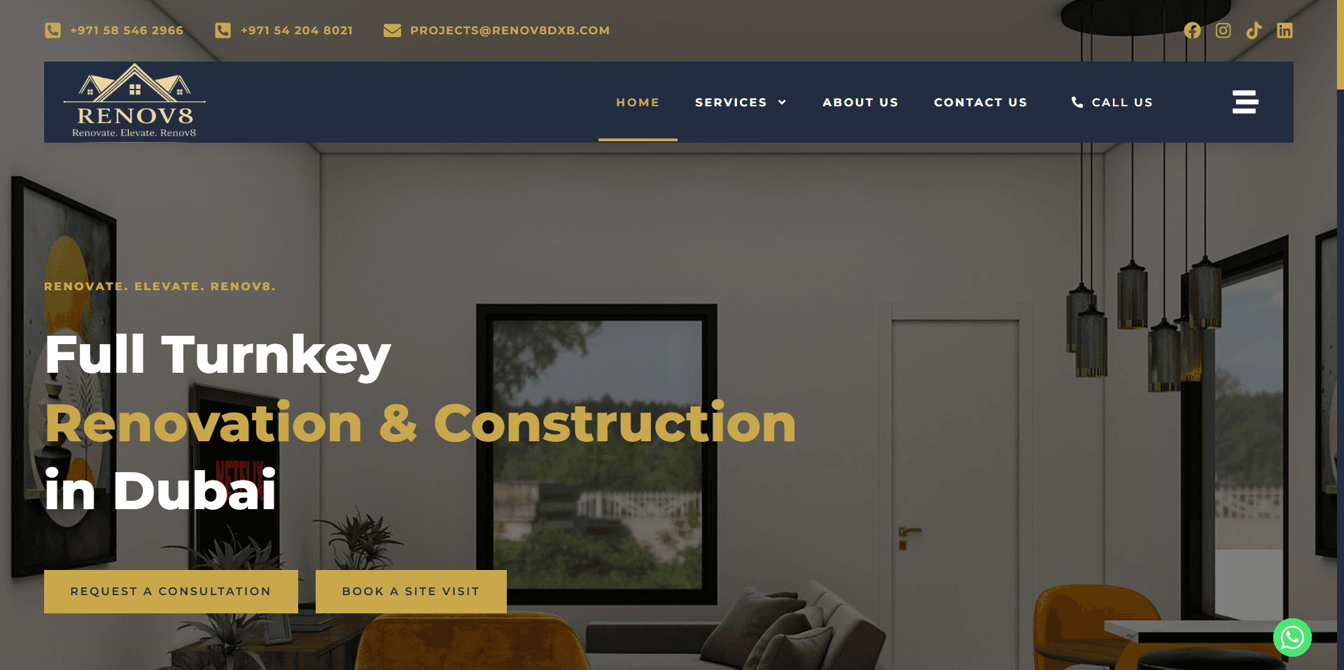Renov8 website project
